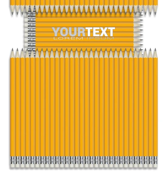 Beyaz arka plan üzerinde izole sarı kalem kompozisyon