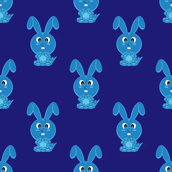 Symbol wektor bezszwowe tło zabawny zwierzęta królik — Wektor stockowy