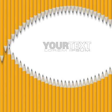 Sonunda bilenmiş çubuk ve silgi kalem seti