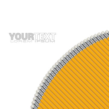 Sonunda bilenmiş çubuk ve silgi kalem seti