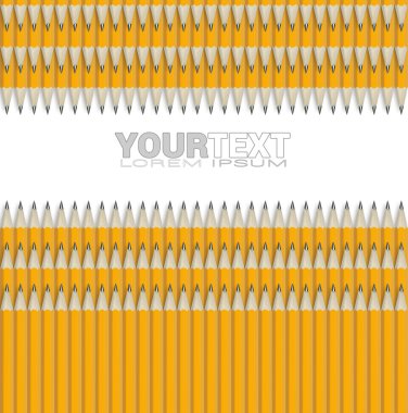 Sonunda bilenmiş çubuk ve silgi kalem seti