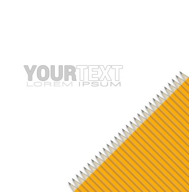 Sonunda bilenmiş çubuk ve silgi kalem seti