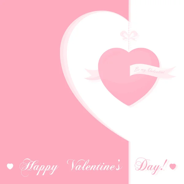 Banner für die Gestaltung von Plakaten oder Einladungen zum Valentinstag mit den süßesten Symbolen Herzen und Titel. Vektorillustration. — Stockvektor
