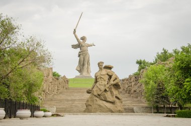 Stalingrad Savaşı Anıtı Volgograd, heykeltıraş Yevgeny Vucetit Mamayev Kurgan üzerinde karmaşık kahramanları Anıtı topluluk