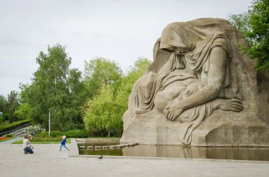 Volgograd. Rusya - Mayıs, 26. 2015 heykel 