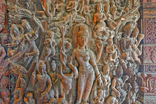 Деревянная скульптура Святилища Истины — стоковое фото