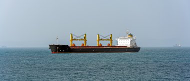 Bulk carrier cargo ship clipart