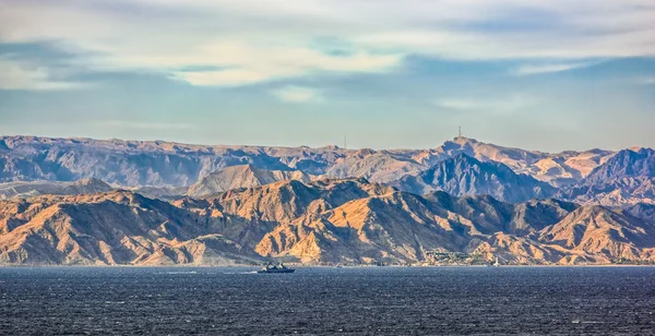 Golfo di Aqaba costa rocciosa — Foto Stock