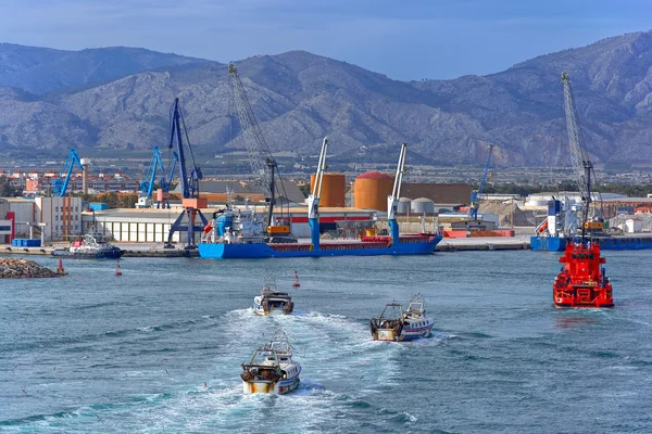 Castellon, İspanya'nın ticari bağlantı noktası — Stok fotoğraf