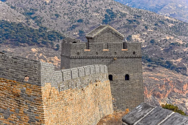 Большая сторожевая башня Великой китайской стены — стоковое фото