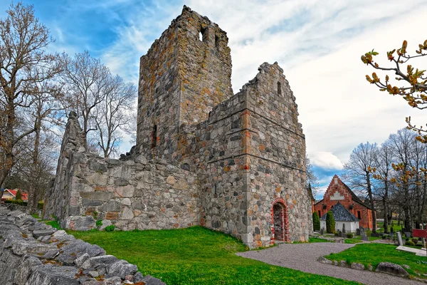 Ruinas de la Iglesia de San Olof en Sigtuna — Foto de Stock