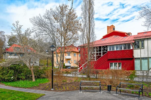 Allmän park i Sigtuna — Stockfoto