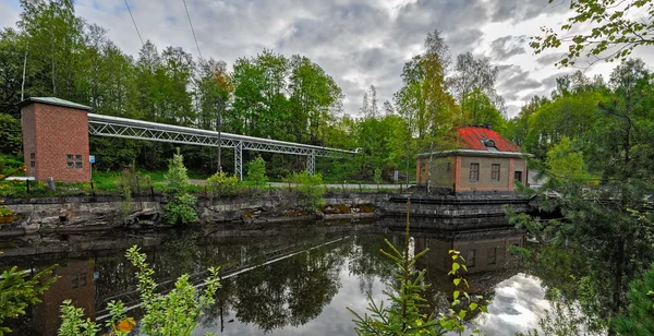 Průmyslová oblast řeky Nokia — Stock fotografie