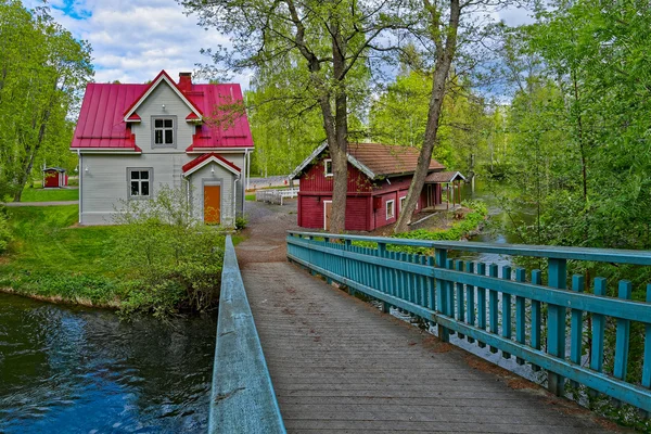 Jokirannan régi villa, a Asikkala — Stock Fotó