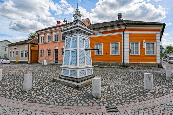 Pompa dell'acqua nella parte vecchia della città di Rauma — Foto Stock