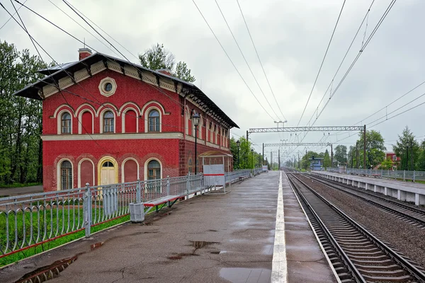 Stazione ferroviaria di Strelna — Foto Stock
