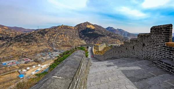 Grande Muralha na seção Nove Portas de Água da Grande Muralha — Fotografia de Stock