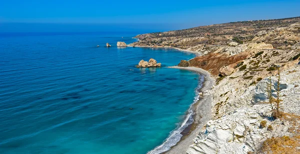 Aphrodite's Rock ve Bay Kıbrıs — Stok fotoğraf