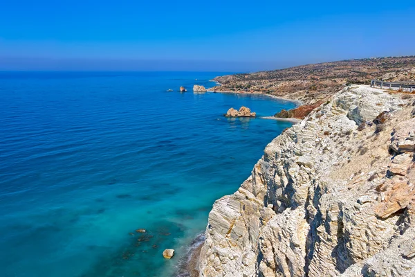 Aphrodite's Rock ve Bay Kıbrıs — Stok fotoğraf