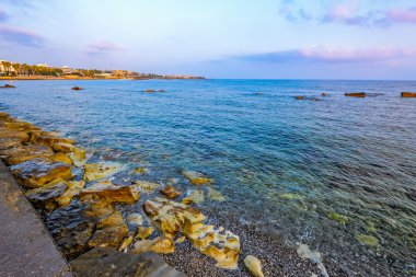 Paphos, Kıbrıs için çakıllı plaj
