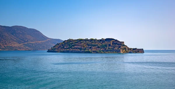 Island Spinalonga near Elounda in Crete — Stock Photo, Image