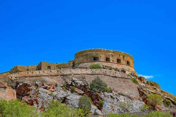 Старая крепость острова Спиналонга, Крит — стоковое фото