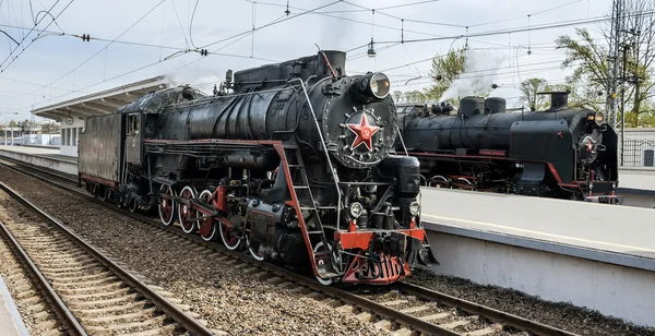 Oude stoomlocomotieven — Stockfoto