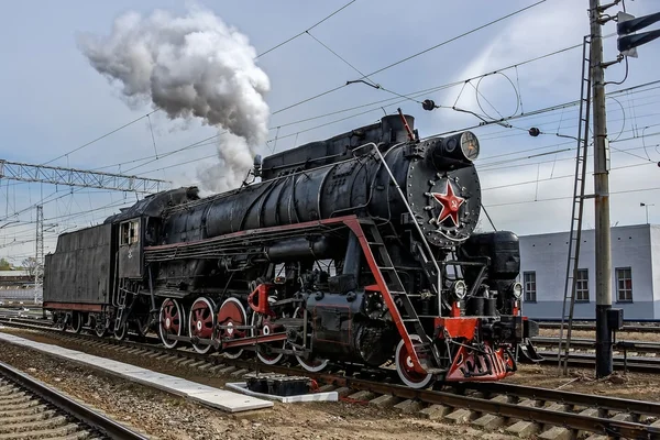 Old steam locomotive — Stock Photo, Image