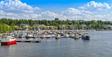 Lappeenranta Saimaa ve liman ve şehir