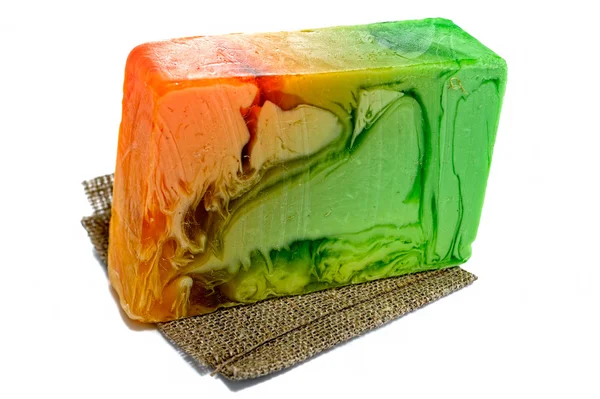 Colored handmade soap — Stock Photo, Image