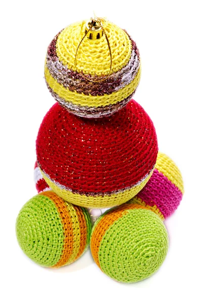Pyramid from colourful balls — Stock Photo, Image