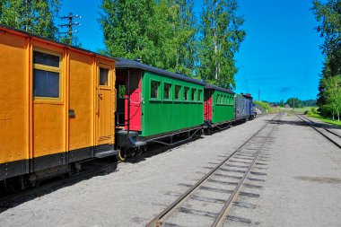 Dar hat buharlı tren.