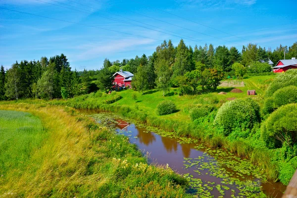 Landsbygdens sommar Finland — Stockfoto