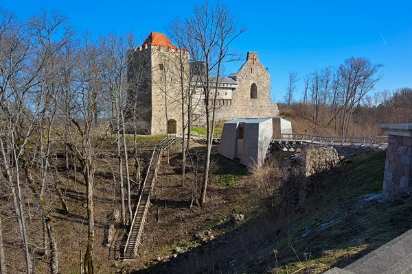 Ερείπια του κάστρου της Sigulda — Φωτογραφία Αρχείου