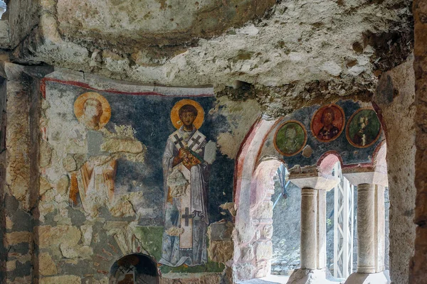Un viejo fresco en la pared de la iglesia de San Nicolás, Demre —  Fotos de Stock