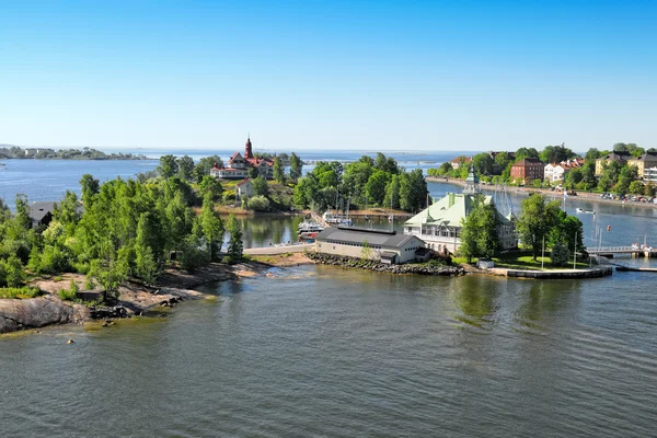 Helsinki haven kustlijn — Stockfoto