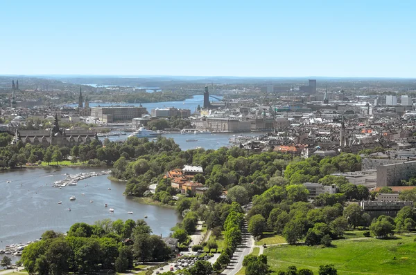 Stockholm vom Fernsehturm — Stockfoto