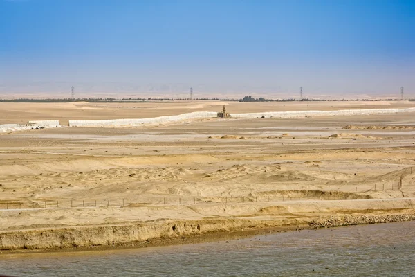 Suez canal, Egypt — Stock Photo, Image