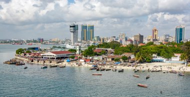 Panorama of Dar Es Salaam clipart