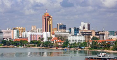 dar es salaam şehrin merkezi Panoraması