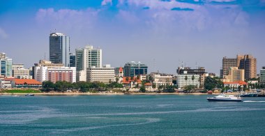 dar es salaam şehrin merkezi Panoraması