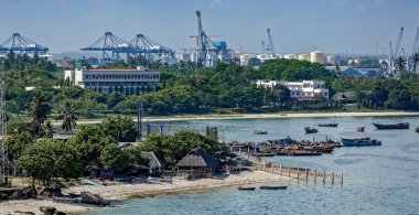 Tekneler ve liman, Dar Es Salaam, Tanzania
