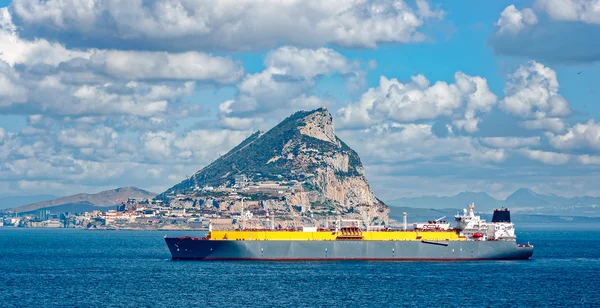 Kapalný plyn tanker v Gibraltaru — Stock fotografie