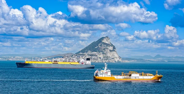 Petroleros de gas líquido en Gibraltar — Foto de Stock