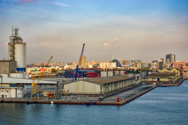 Комерційного порту Valencia, Іспанія — стокове фото