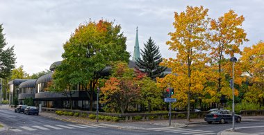 Tampere sonbahar alacakaranlıkta