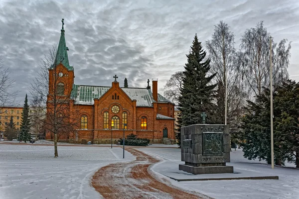 Cattedrale luterana a Jyvaskyla — Foto Stock