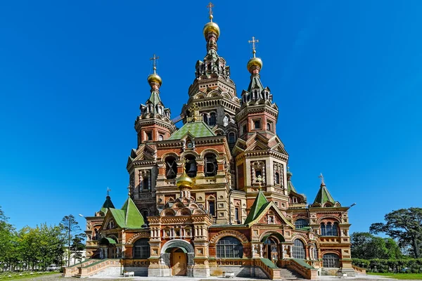 Catedral de los Santos Pedro y Pablo Iglesia en Peterhof — Foto de Stock
