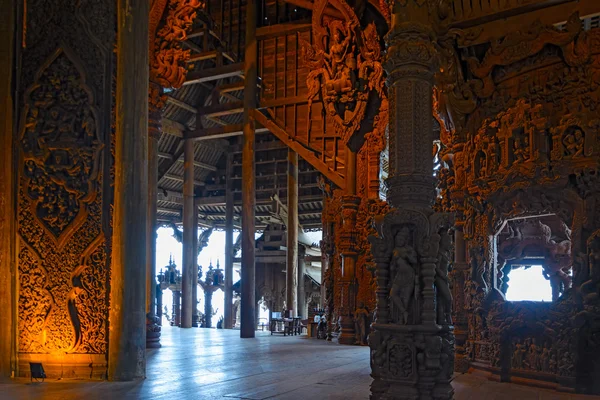 Sanctuary of Truth wooden sculpture — Stock Photo, Image