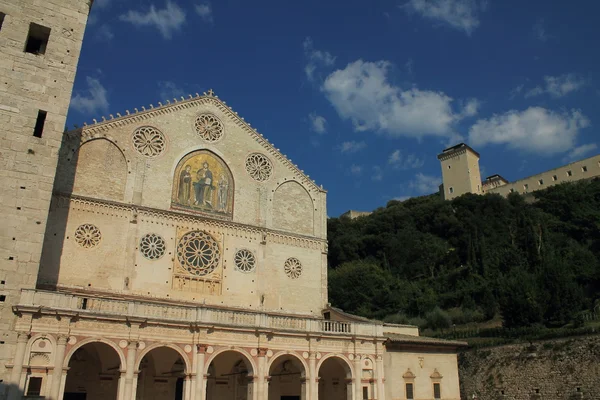 Domkyrkan av spoleto — Stockfoto